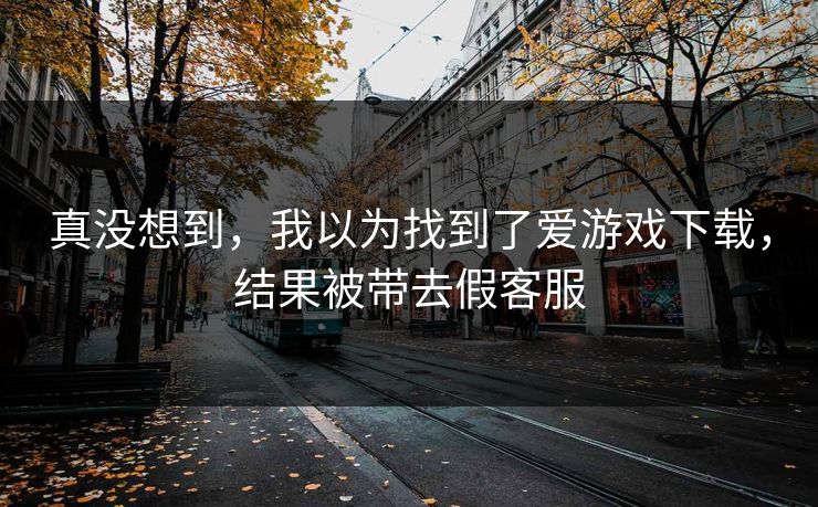 真没想到，我以为找到了爱游戏下载，结果被带去假客服